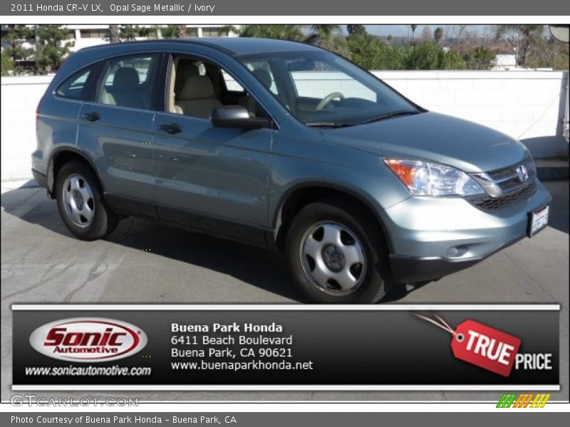 Opal Sage Metallic / Ivory 2011 Honda CR-V LX