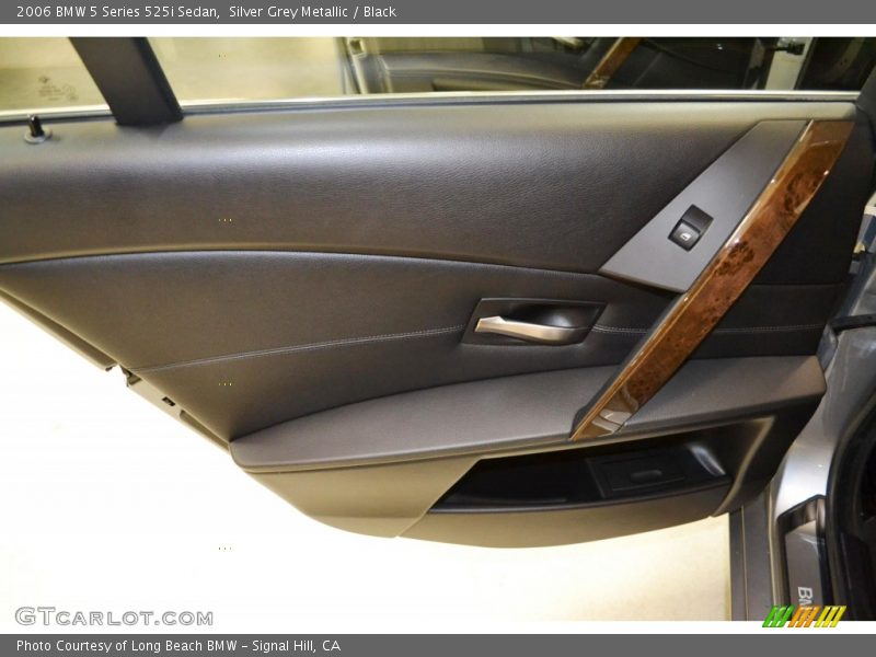 Silver Grey Metallic / Black 2006 BMW 5 Series 525i Sedan