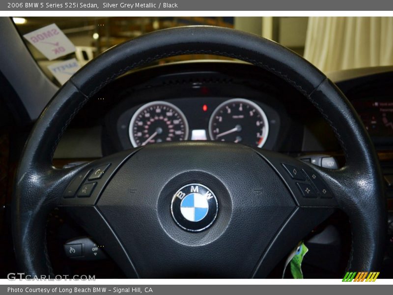 Silver Grey Metallic / Black 2006 BMW 5 Series 525i Sedan