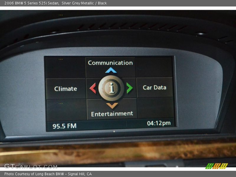 Silver Grey Metallic / Black 2006 BMW 5 Series 525i Sedan