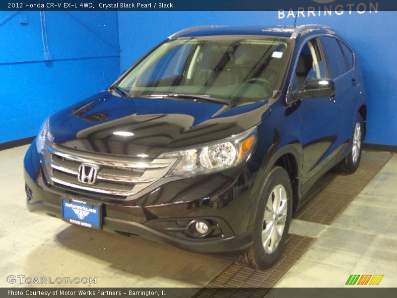 Crystal Black Pearl / Black 2012 Honda CR-V EX-L 4WD