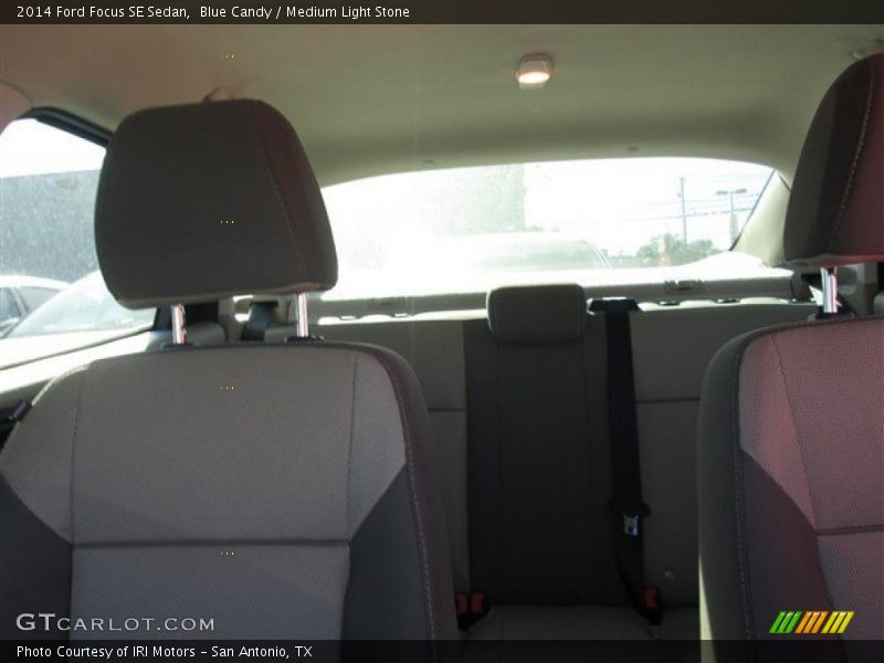 Blue Candy / Medium Light Stone 2014 Ford Focus SE Sedan