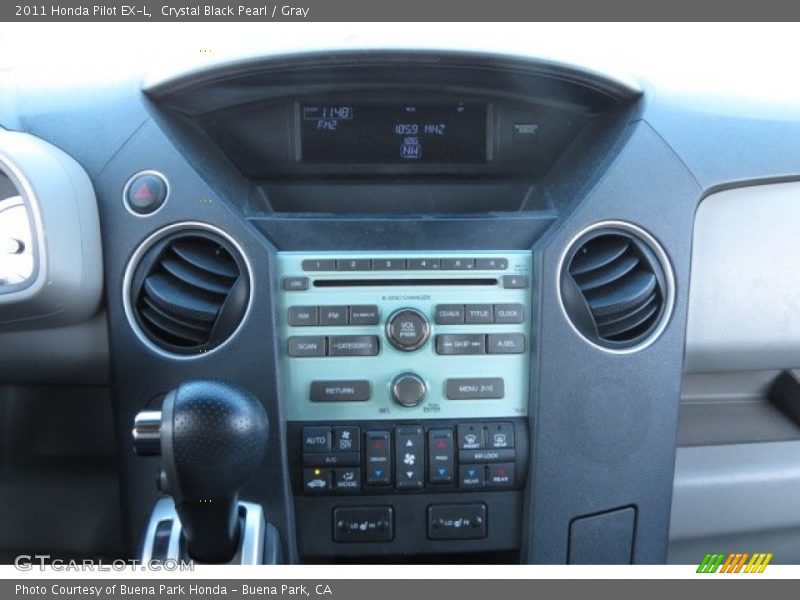 Crystal Black Pearl / Gray 2011 Honda Pilot EX-L