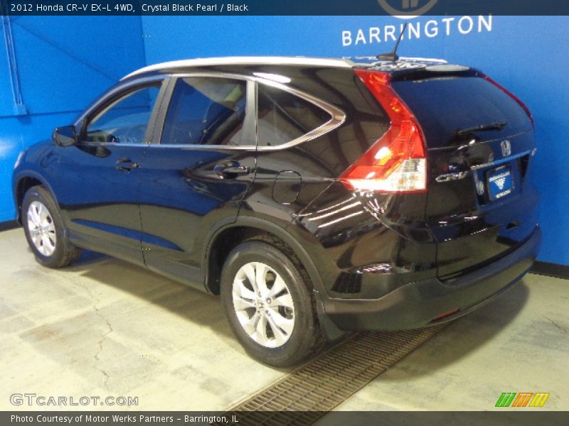 Crystal Black Pearl / Black 2012 Honda CR-V EX-L 4WD