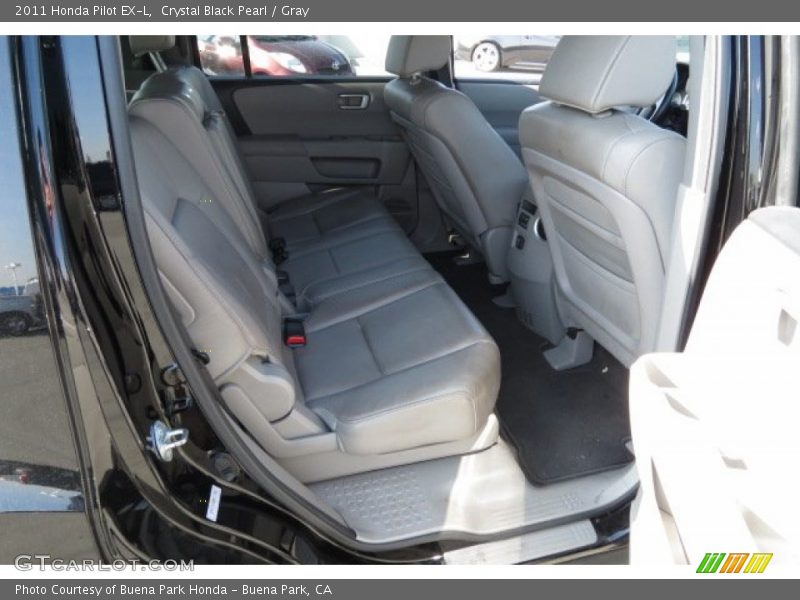 Crystal Black Pearl / Gray 2011 Honda Pilot EX-L