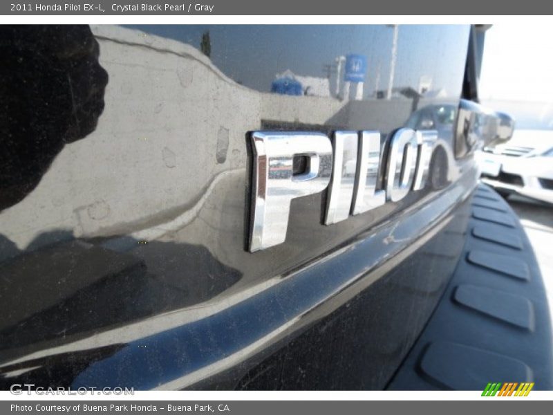 Crystal Black Pearl / Gray 2011 Honda Pilot EX-L