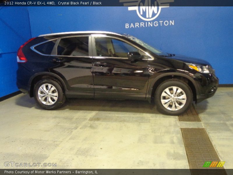 Crystal Black Pearl / Black 2012 Honda CR-V EX-L 4WD
