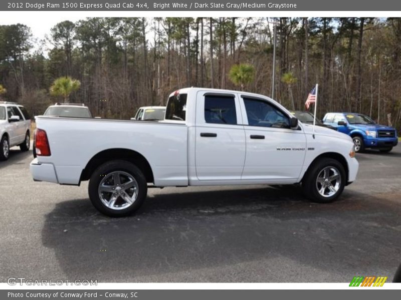 Bright White / Dark Slate Gray/Medium Graystone 2012 Dodge Ram 1500 Express Quad Cab 4x4
