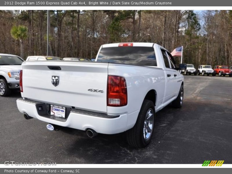 Bright White / Dark Slate Gray/Medium Graystone 2012 Dodge Ram 1500 Express Quad Cab 4x4