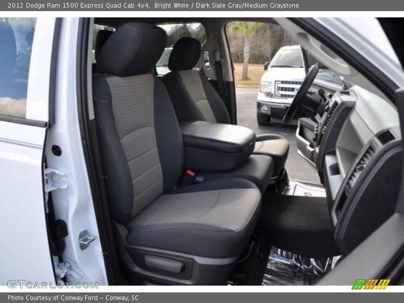 Bright White / Dark Slate Gray/Medium Graystone 2012 Dodge Ram 1500 Express Quad Cab 4x4