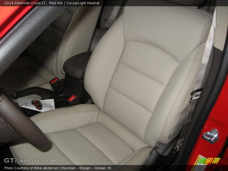 Red Hot / Cocoa/Light Neutral 2014 Chevrolet Cruze LT