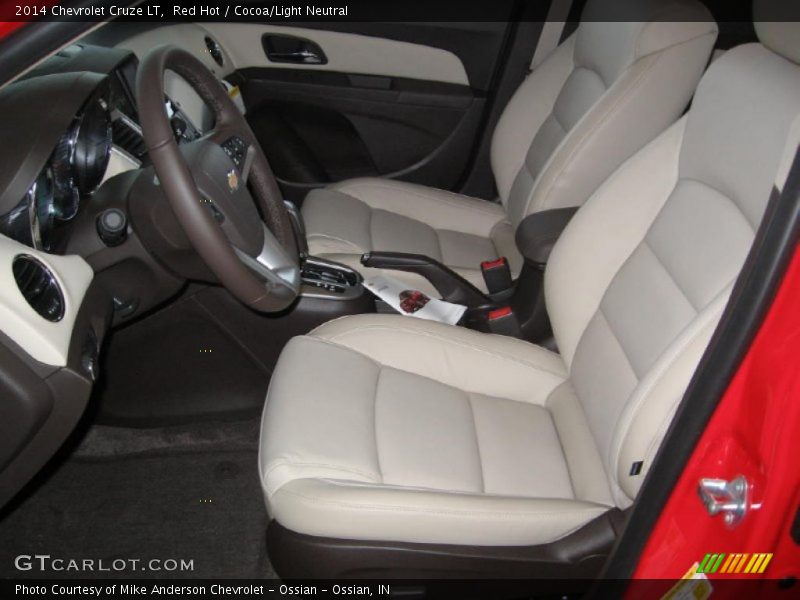 Red Hot / Cocoa/Light Neutral 2014 Chevrolet Cruze LT