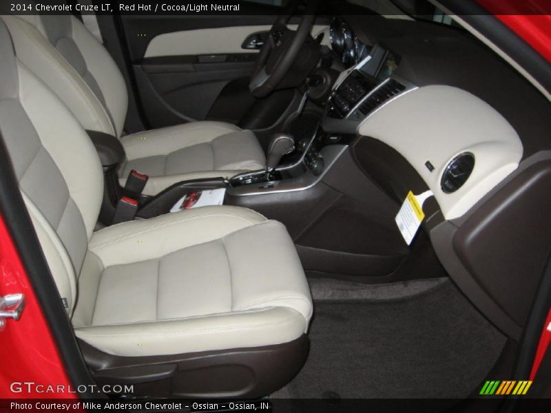 Red Hot / Cocoa/Light Neutral 2014 Chevrolet Cruze LT