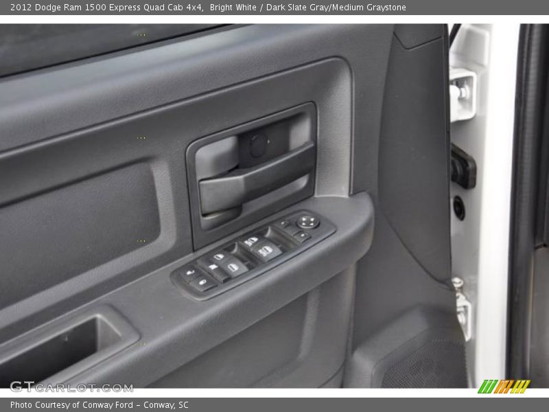 Bright White / Dark Slate Gray/Medium Graystone 2012 Dodge Ram 1500 Express Quad Cab 4x4