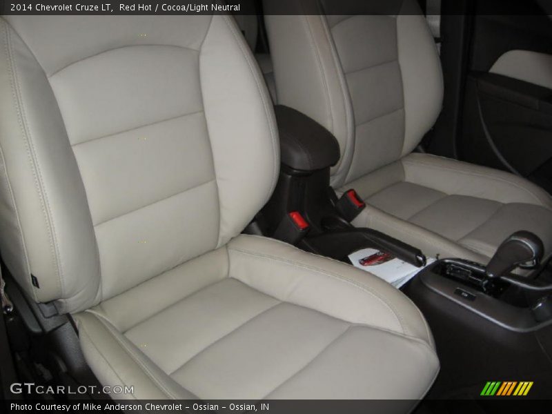 Red Hot / Cocoa/Light Neutral 2014 Chevrolet Cruze LT
