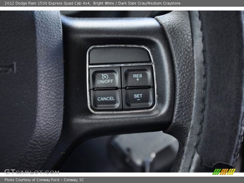 Bright White / Dark Slate Gray/Medium Graystone 2012 Dodge Ram 1500 Express Quad Cab 4x4