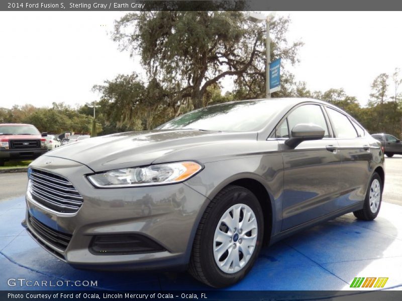 Sterling Gray / Earth Gray 2014 Ford Fusion S