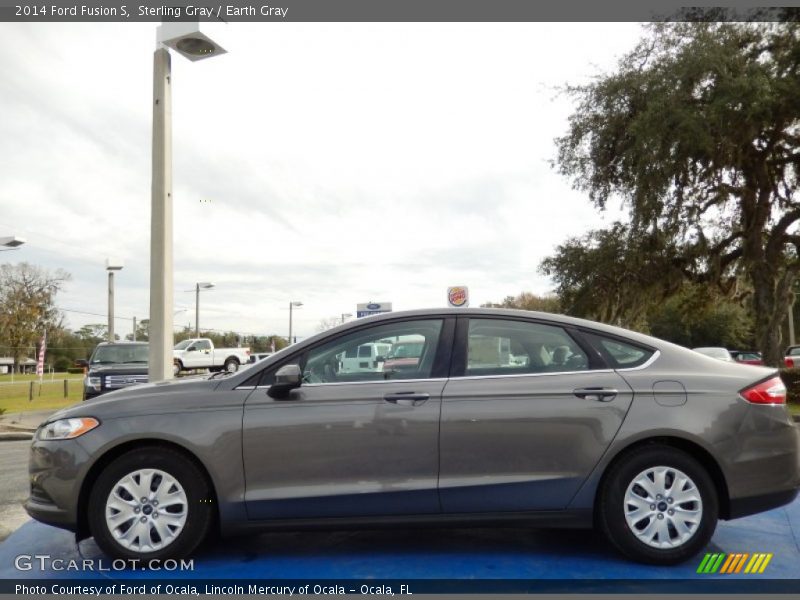 Sterling Gray / Earth Gray 2014 Ford Fusion S