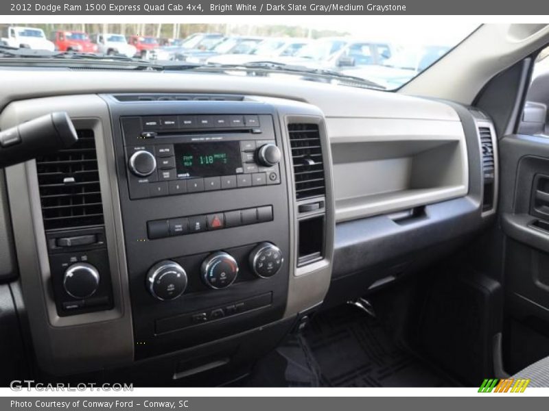 Bright White / Dark Slate Gray/Medium Graystone 2012 Dodge Ram 1500 Express Quad Cab 4x4