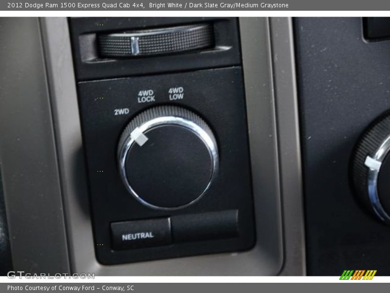 Bright White / Dark Slate Gray/Medium Graystone 2012 Dodge Ram 1500 Express Quad Cab 4x4