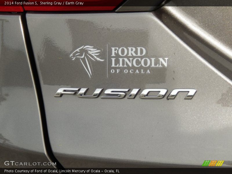 Sterling Gray / Earth Gray 2014 Ford Fusion S