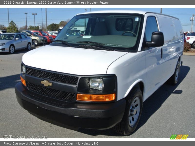 Summit White / Medium Pewter 2012 Chevrolet Express 1500 Cargo Van