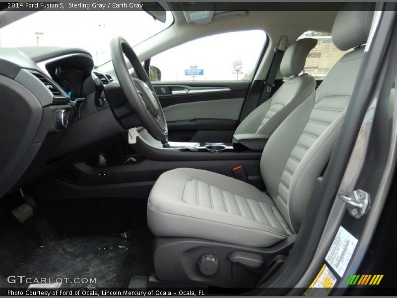 Sterling Gray / Earth Gray 2014 Ford Fusion S