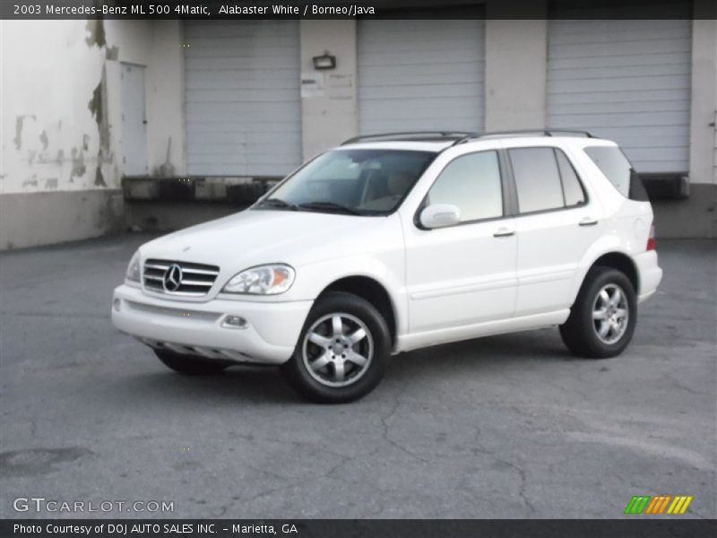 Alabaster White / Borneo/Java 2003 Mercedes-Benz ML 500 4Matic