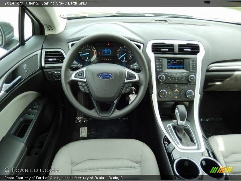 Sterling Gray / Earth Gray 2014 Ford Fusion S