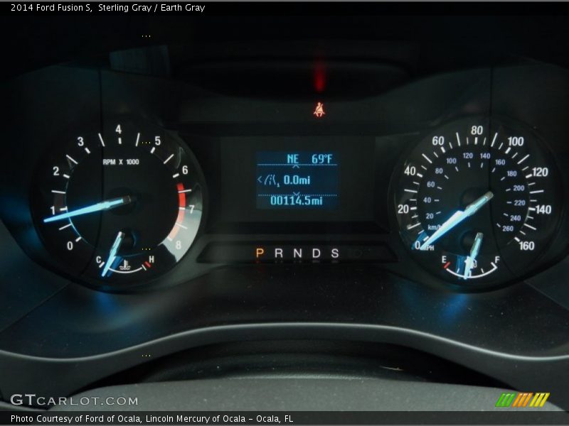 Sterling Gray / Earth Gray 2014 Ford Fusion S