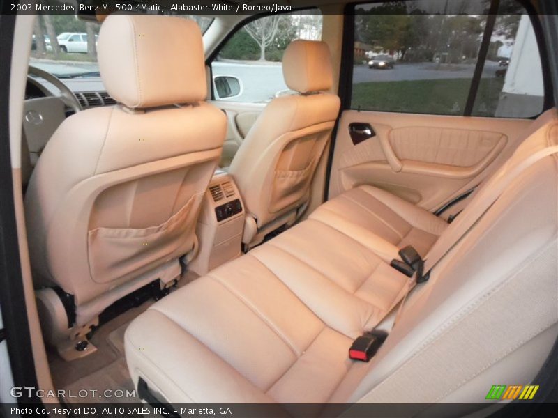 Alabaster White / Borneo/Java 2003 Mercedes-Benz ML 500 4Matic