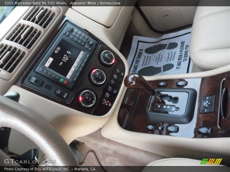 Alabaster White / Borneo/Java 2003 Mercedes-Benz ML 500 4Matic