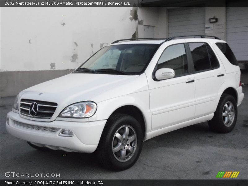 Alabaster White / Borneo/Java 2003 Mercedes-Benz ML 500 4Matic