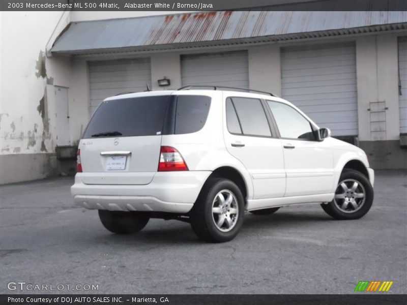 Alabaster White / Borneo/Java 2003 Mercedes-Benz ML 500 4Matic