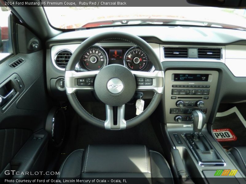 Dashboard of 2014 Mustang V6 Premium Coupe