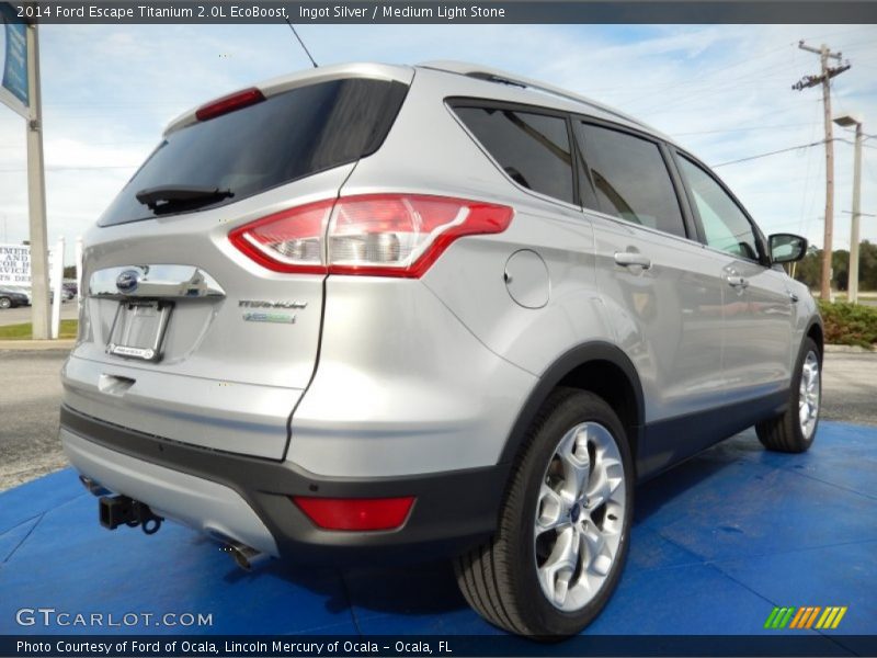 Ingot Silver / Medium Light Stone 2014 Ford Escape Titanium 2.0L EcoBoost