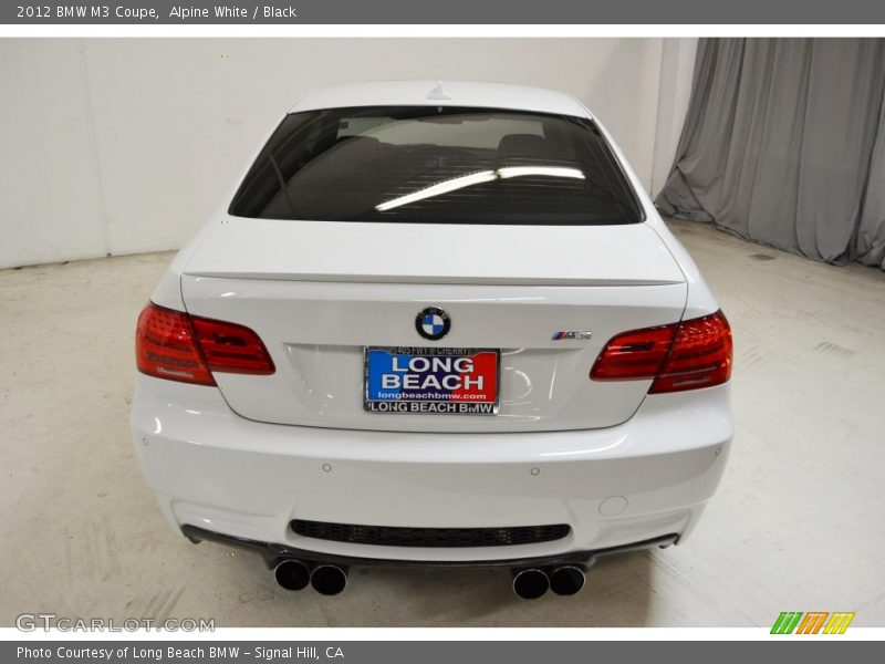 Alpine White / Black 2012 BMW M3 Coupe