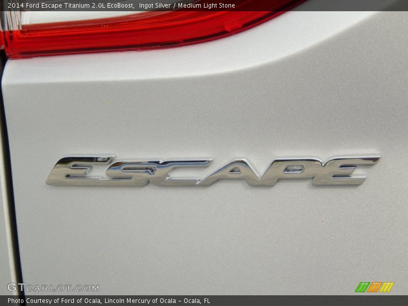 Ingot Silver / Medium Light Stone 2014 Ford Escape Titanium 2.0L EcoBoost