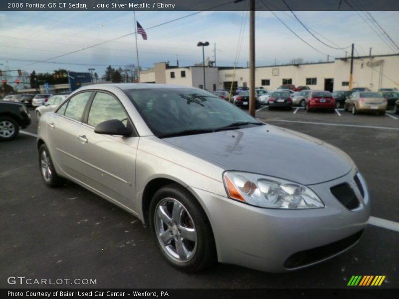 Liquid Silver Metallic / Ebony 2006 Pontiac G6 GT Sedan