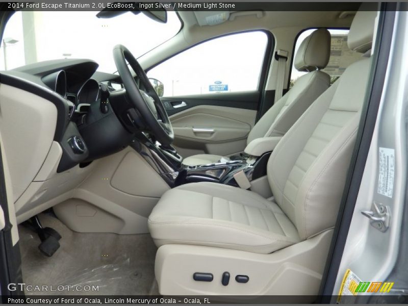 Ingot Silver / Medium Light Stone 2014 Ford Escape Titanium 2.0L EcoBoost