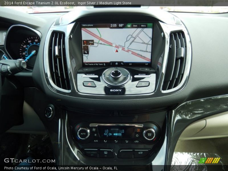 Ingot Silver / Medium Light Stone 2014 Ford Escape Titanium 2.0L EcoBoost