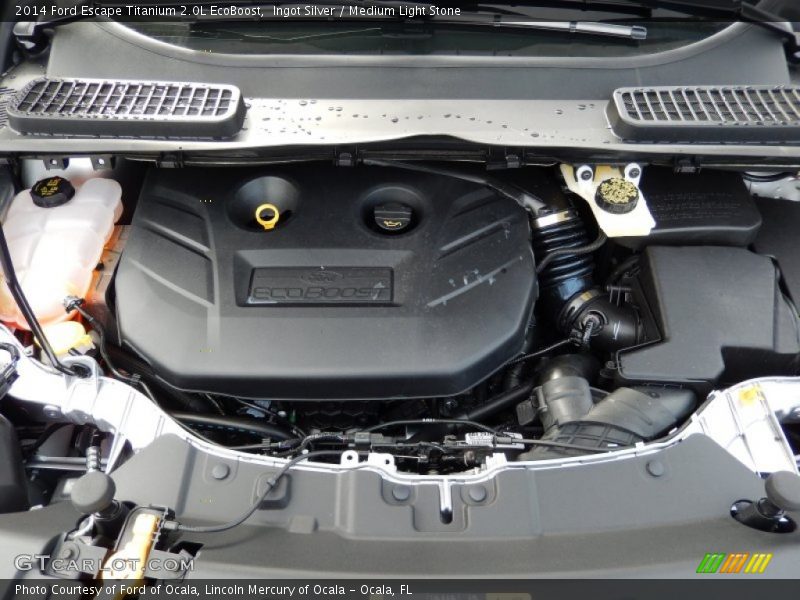 Ingot Silver / Medium Light Stone 2014 Ford Escape Titanium 2.0L EcoBoost