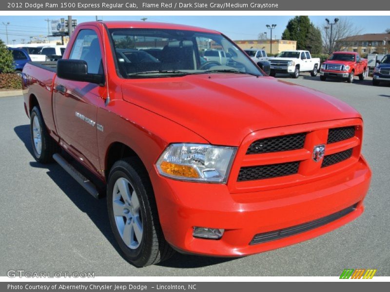 Flame Red / Dark Slate Gray/Medium Graystone 2012 Dodge Ram 1500 Express Regular Cab
