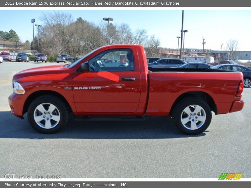 Flame Red / Dark Slate Gray/Medium Graystone 2012 Dodge Ram 1500 Express Regular Cab