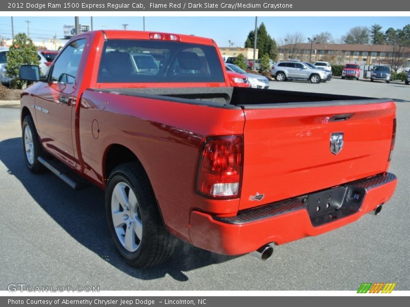 Flame Red / Dark Slate Gray/Medium Graystone 2012 Dodge Ram 1500 Express Regular Cab