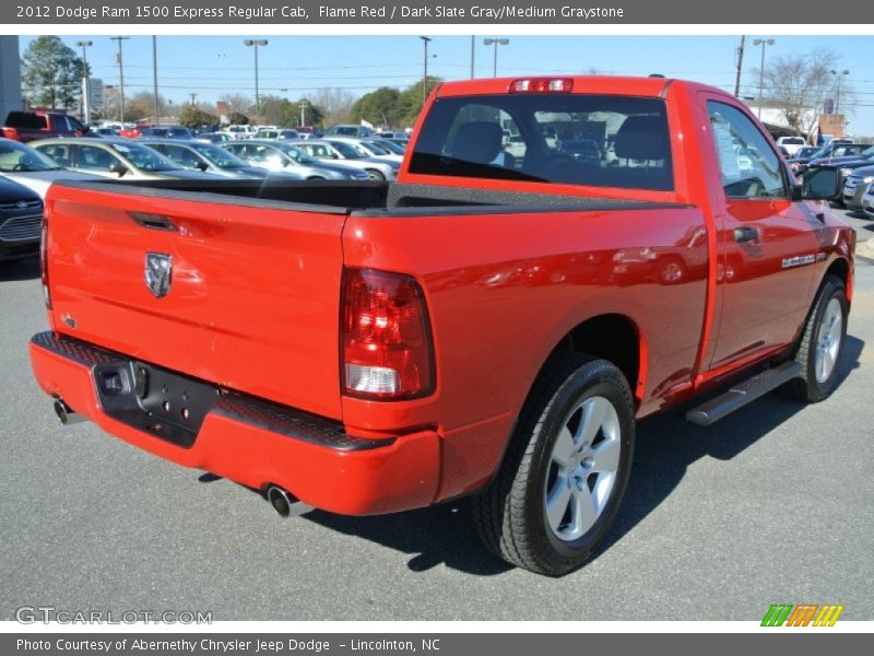 Flame Red / Dark Slate Gray/Medium Graystone 2012 Dodge Ram 1500 Express Regular Cab