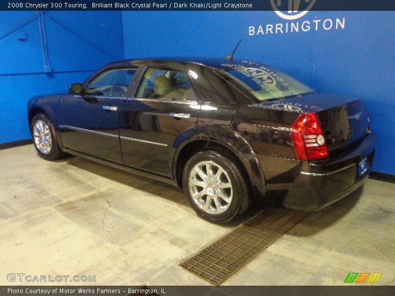Brilliant Black Crystal Pearl / Dark Khaki/Light Graystone 2008 Chrysler 300 Touring