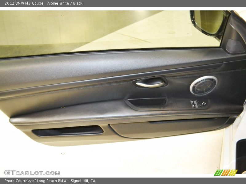 Alpine White / Black 2012 BMW M3 Coupe
