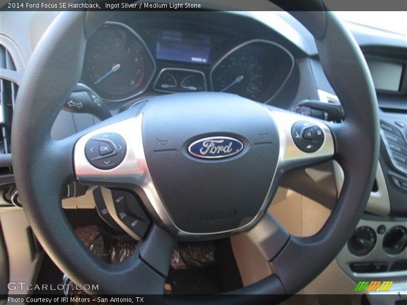 Ingot Silver / Medium Light Stone 2014 Ford Focus SE Hatchback