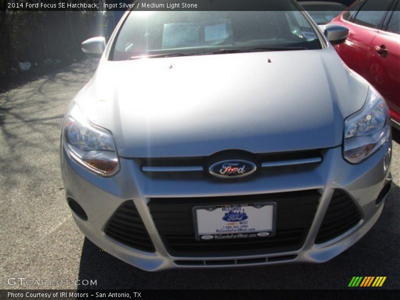 Ingot Silver / Medium Light Stone 2014 Ford Focus SE Hatchback